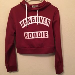 Hangover Crop Top Hoodie
